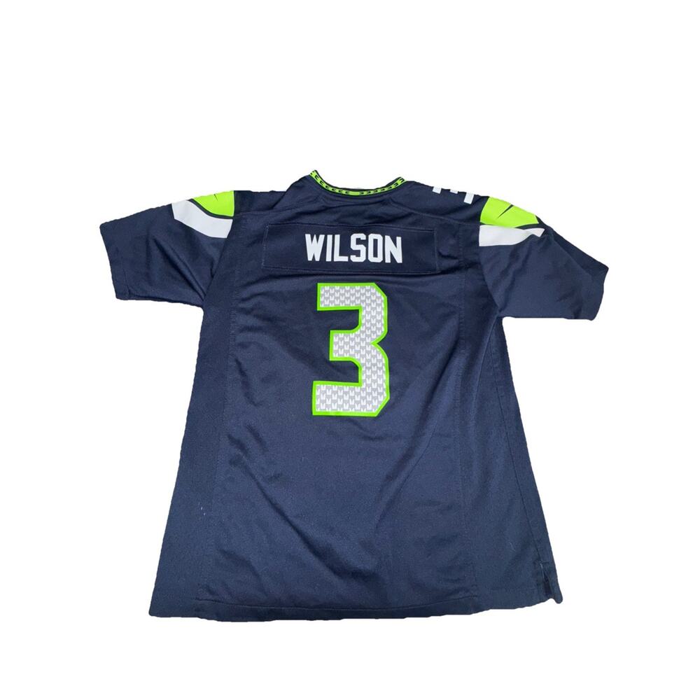Nike Seattle Seahawks Russell Wilson Jersey NFL Broncos YL Youth Large (N29)